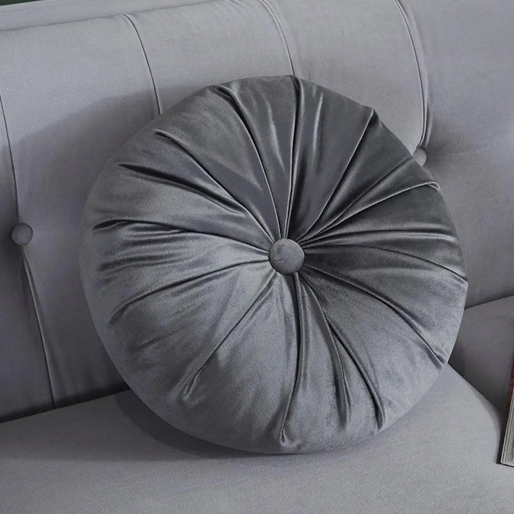 Velvet Round Seat Cushion