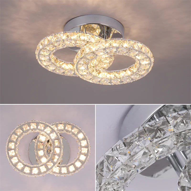 Crystal Led Ceiling Light Modern Chandelier