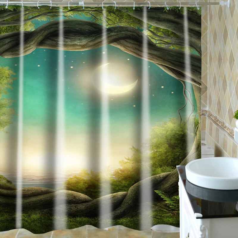 Waterproof Shower Curtain Bathroom Accessories