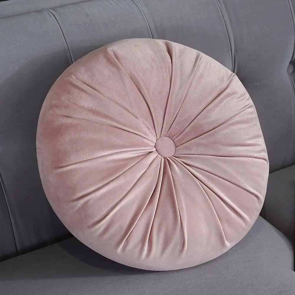 Velvet Round Seat Cushion