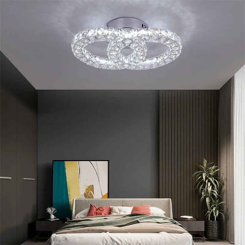 Crystal Led Ceiling Light Modern Chandelier