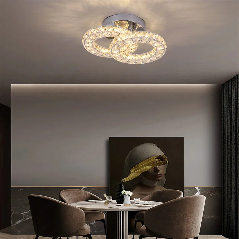 Crystal Led Ceiling Light Modern Chandelier