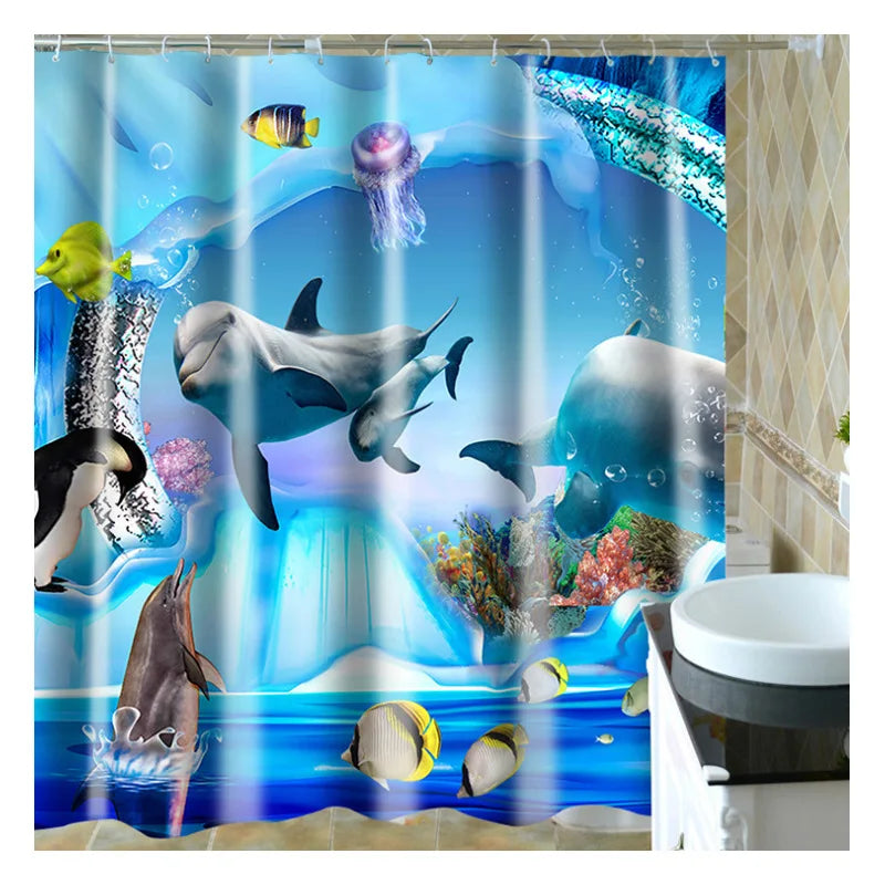 Waterproof Shower Curtain Bathroom Accessories