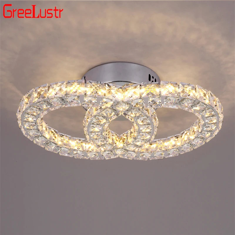 Crystal Led Ceiling Light Modern Chandelier