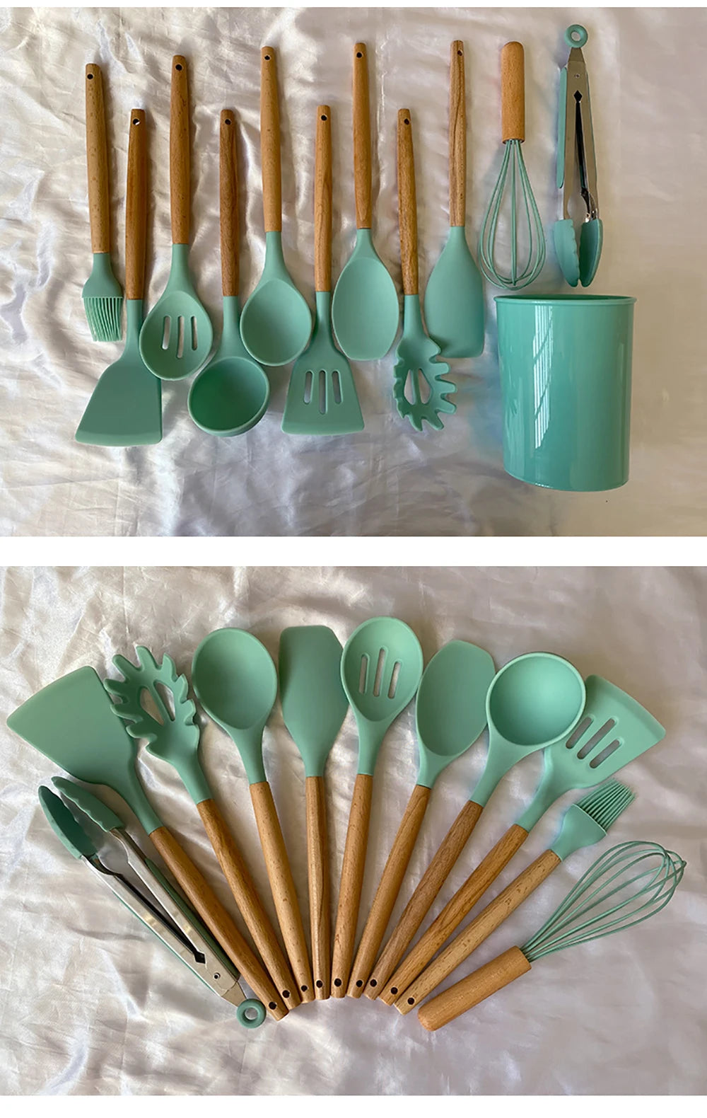Silicone Kitchenware Cooking Utensils Set Non-stick