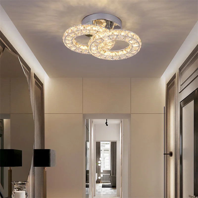 Crystal Led Ceiling Light Modern Chandelier