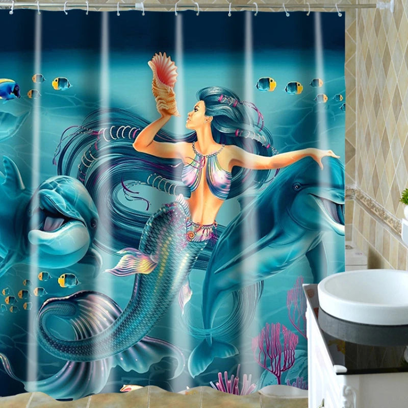 Waterproof Shower Curtain Bathroom Accessories