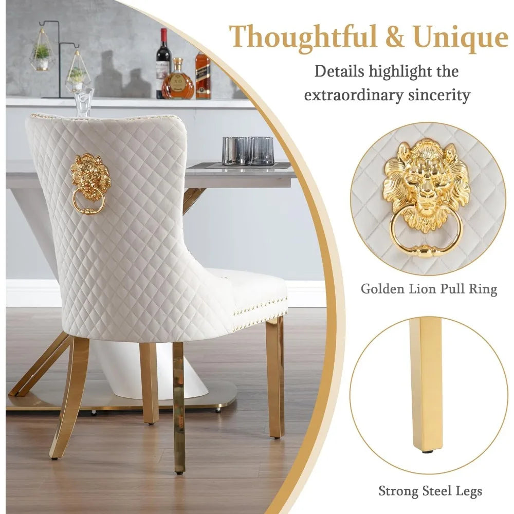 Set of 2 Elegant Armless Chairs