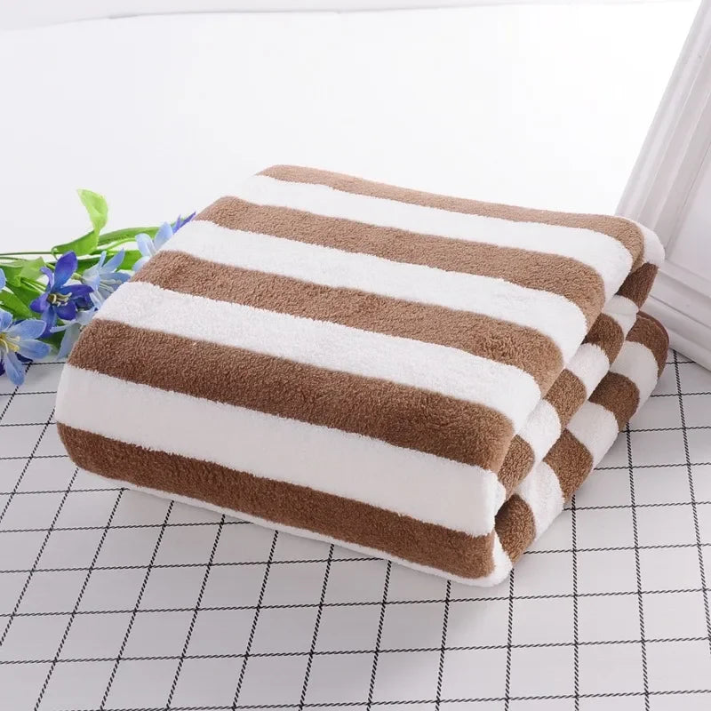 Large Stripe Bath Towels