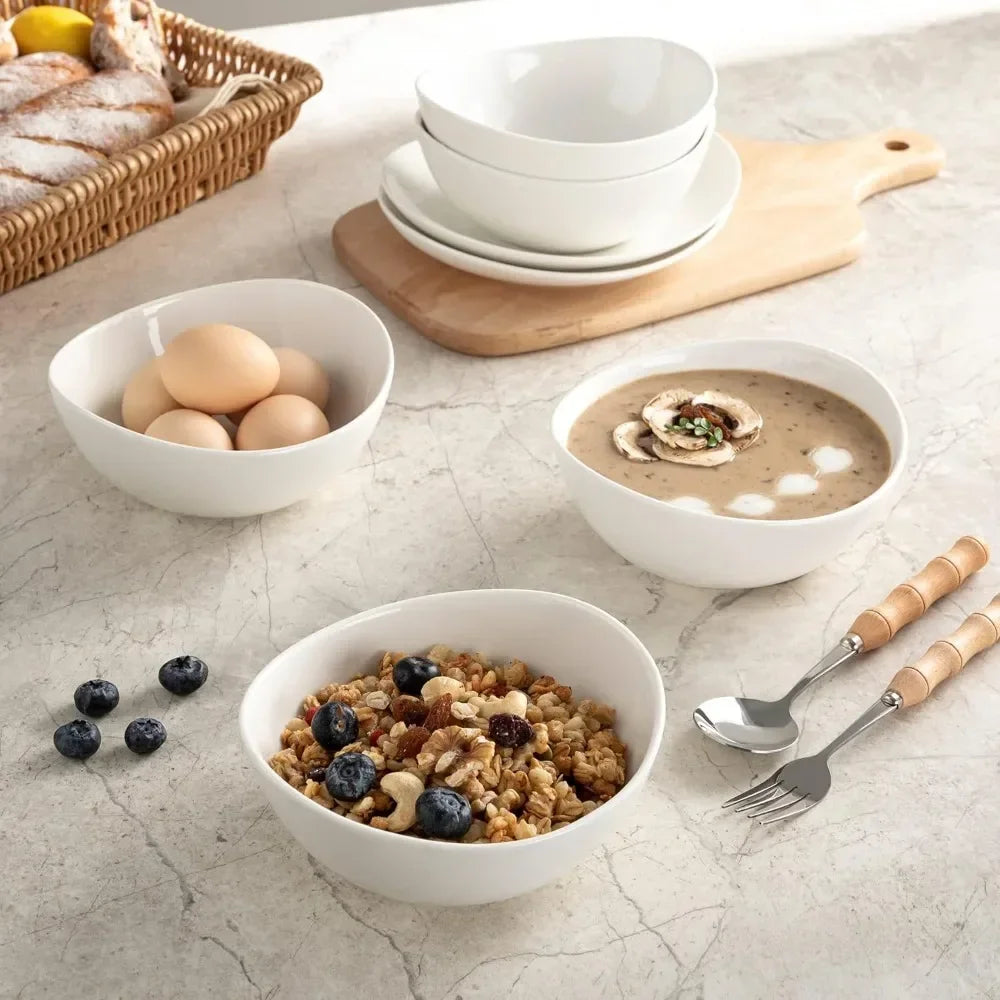 6 pcs Porcelain Bowls for Soup | Cereals | Fruits