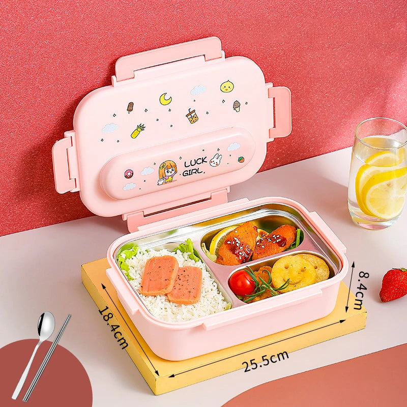 Kids Lunch Box Leak-proof Stainless Steel
