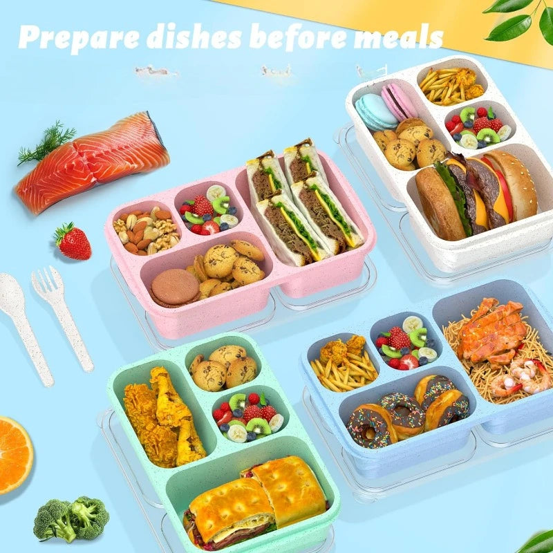 4 Pack Meal Prep Container Microwave Safe