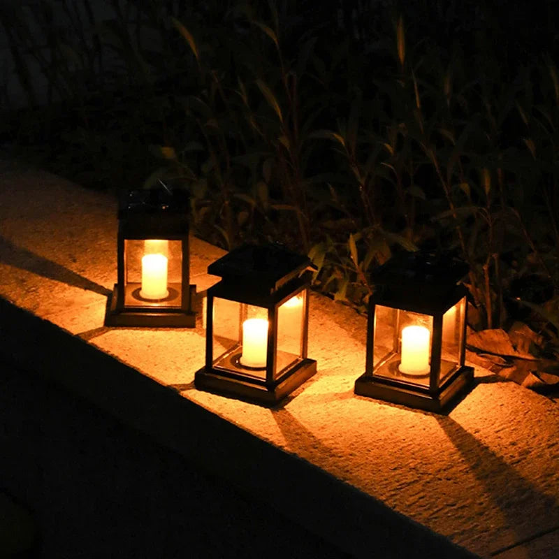 Outdoor Solar Lantern Candle Light