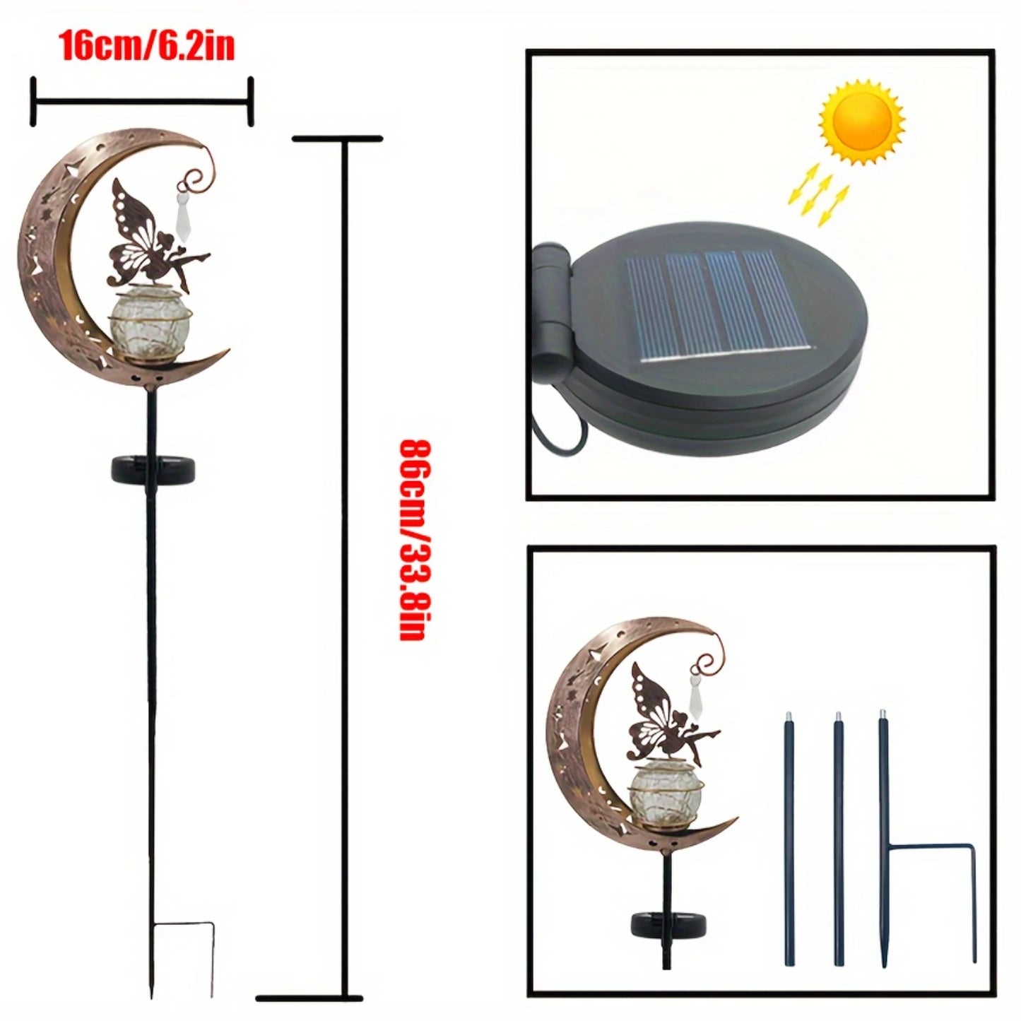 Solar-Powered Fairy Lawn Light
