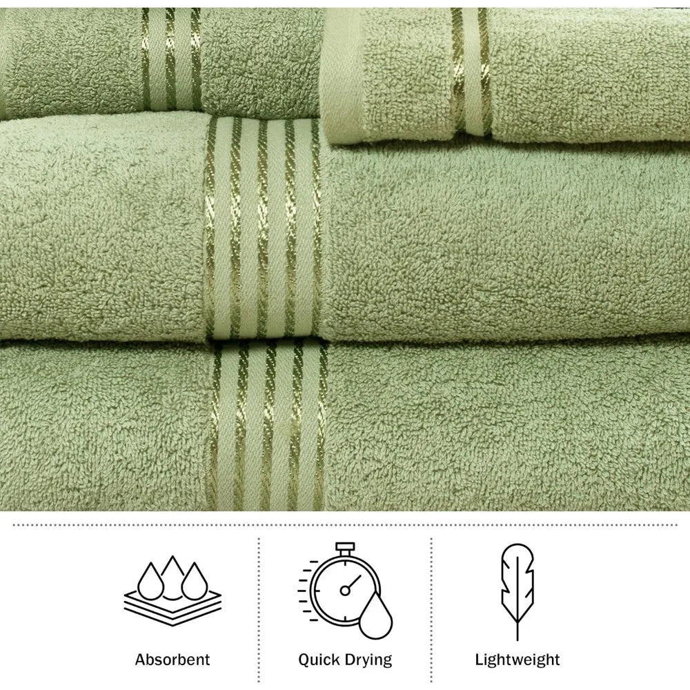18PC Cotton Towel Set