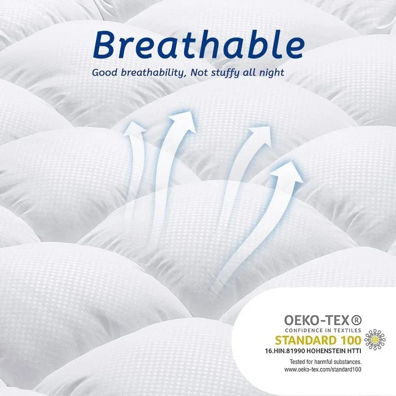Mattress Topper Cooling Extra Thick Pad Cover