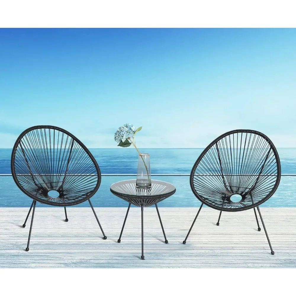 3-Piece Patio Acapulco Chair