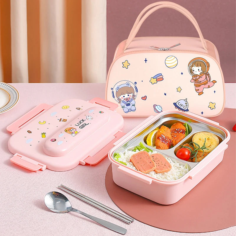 Kids Lunch Box Leak-proof Stainless Steel