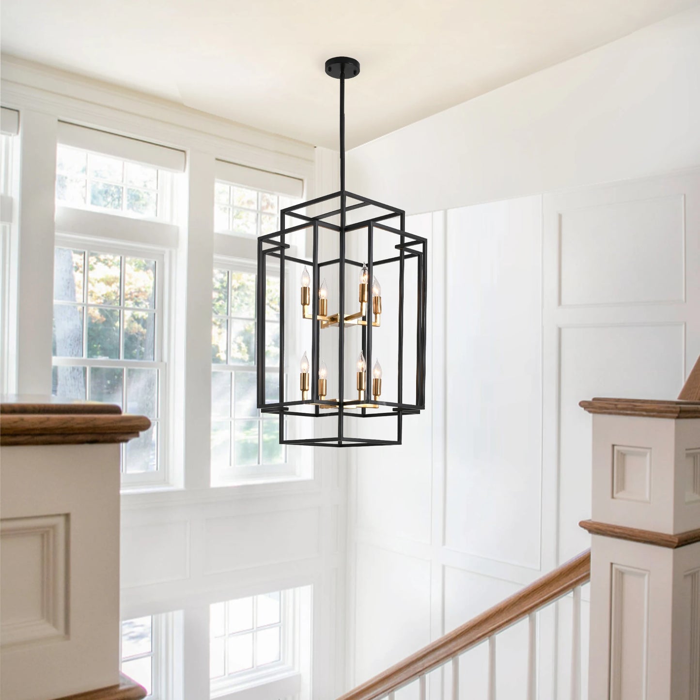 8-Lights Tiered Pendant Light Fixtures