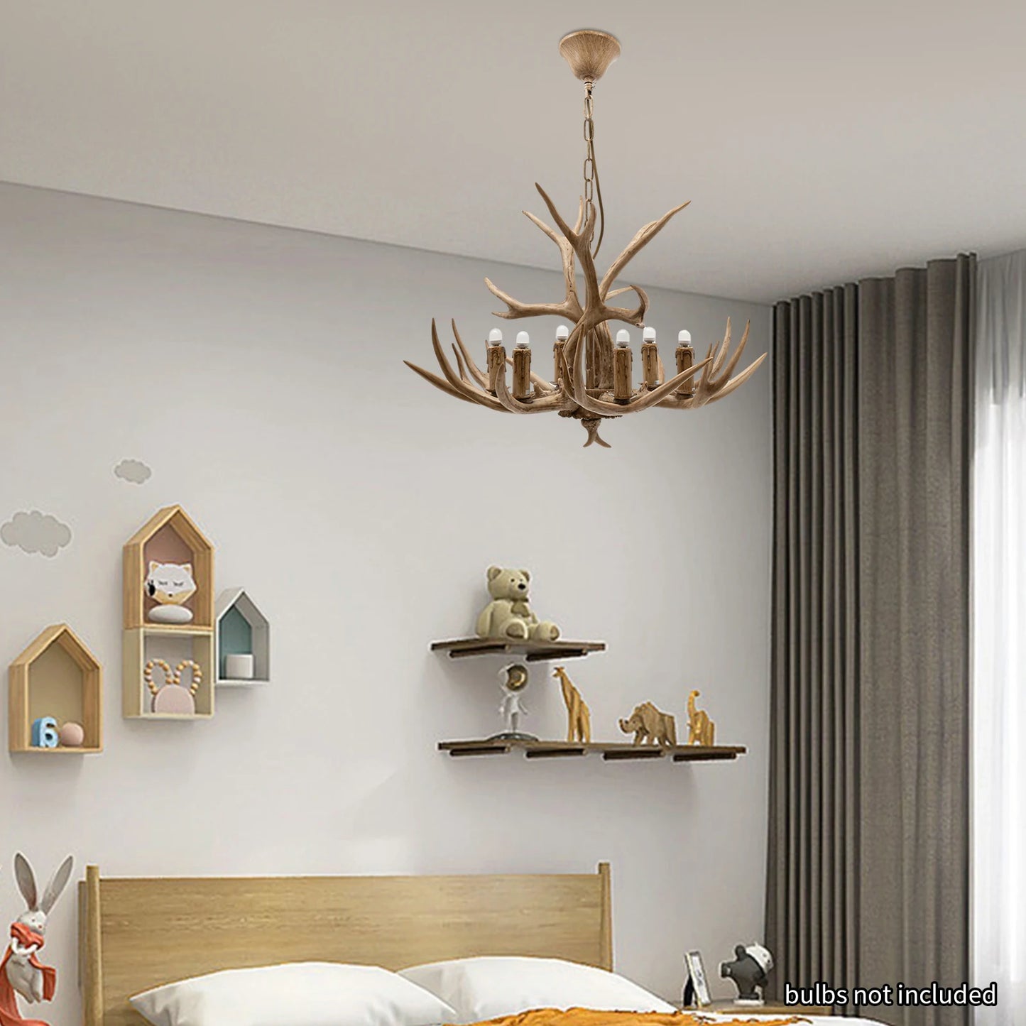 Antler 6-Heads Chandelier
