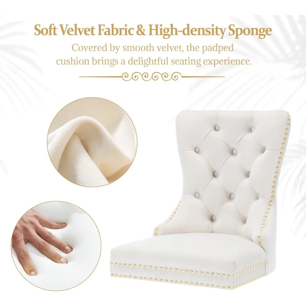 Set of 2 Elegant Armless Chairs
