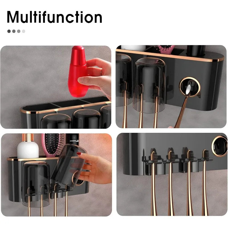 Bathroom Accessories with Toothpaste Dispenser