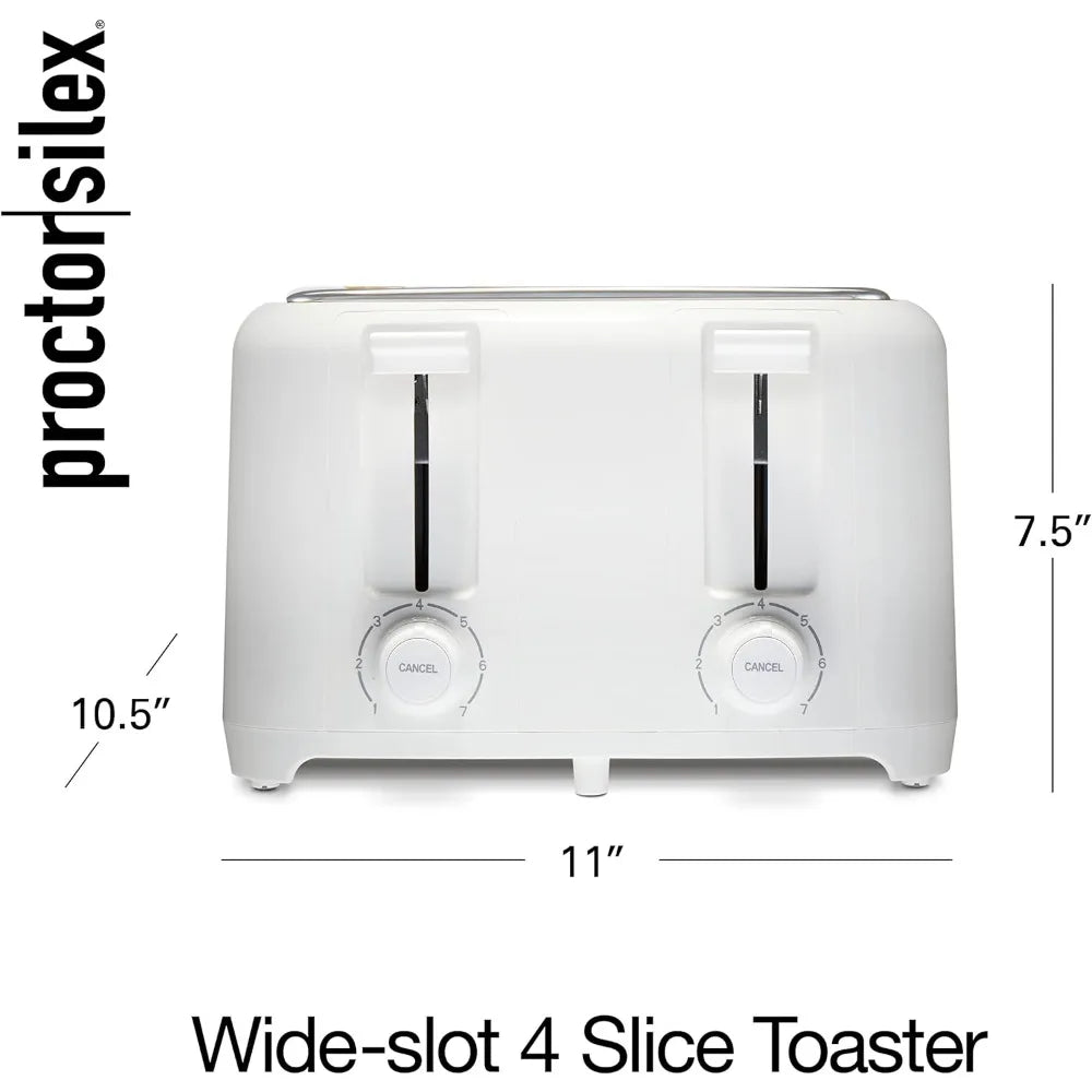4 Slice Toaster Wide Slots Auto Shut-off
