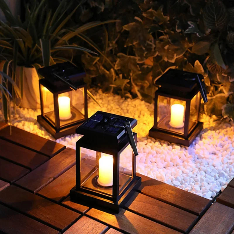 Outdoor Solar Lantern Candle Light