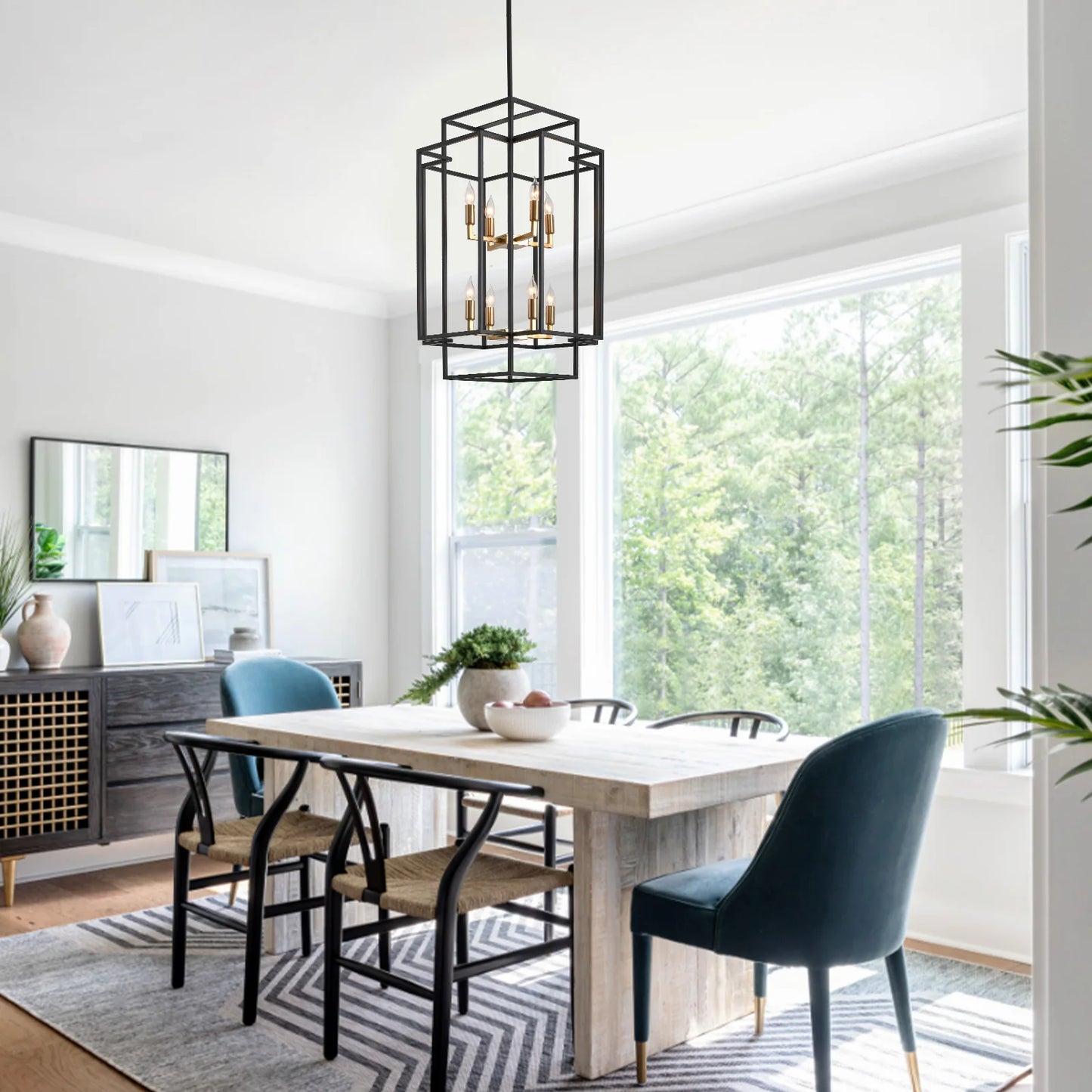 8-Lights Tiered Pendant Light Fixtures