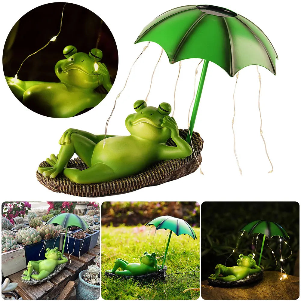 Yard/Patio Cute Frog Solar Decorative Light