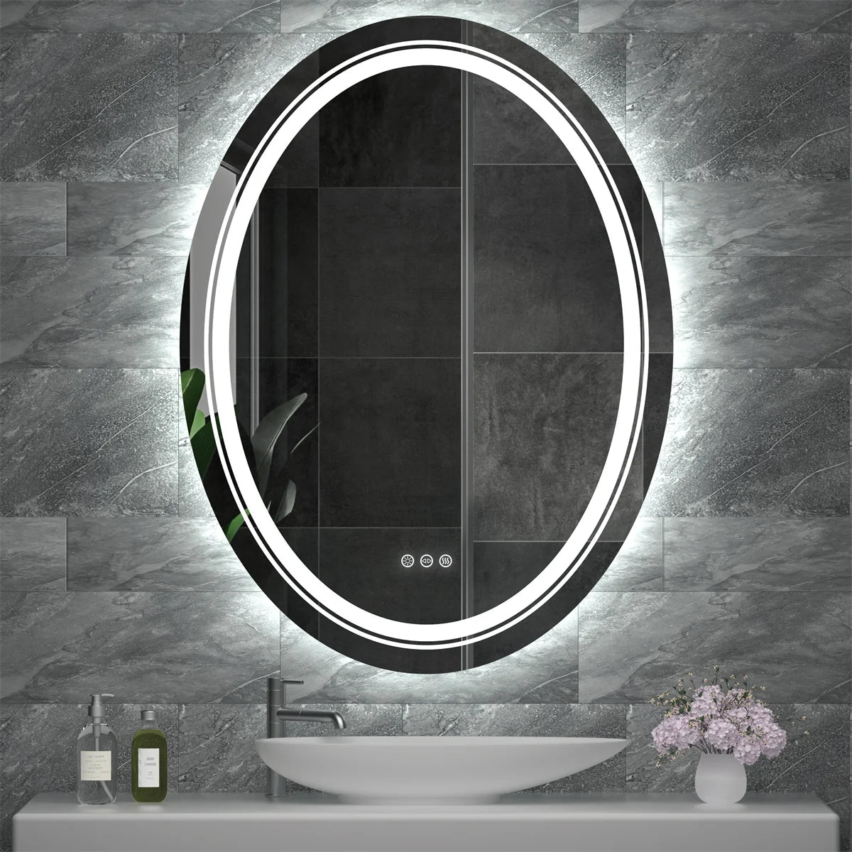 LED Mirror with Dimmable