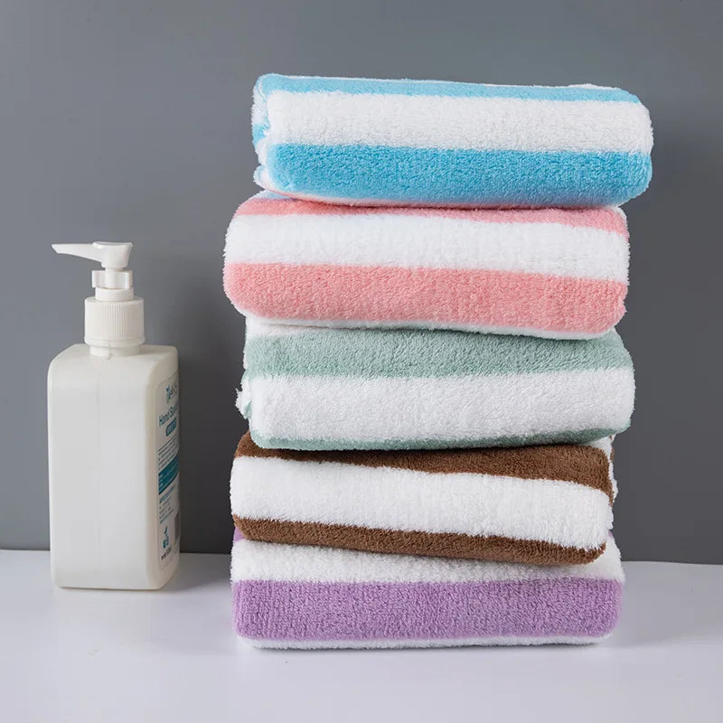 Large Stripe Bath Towels