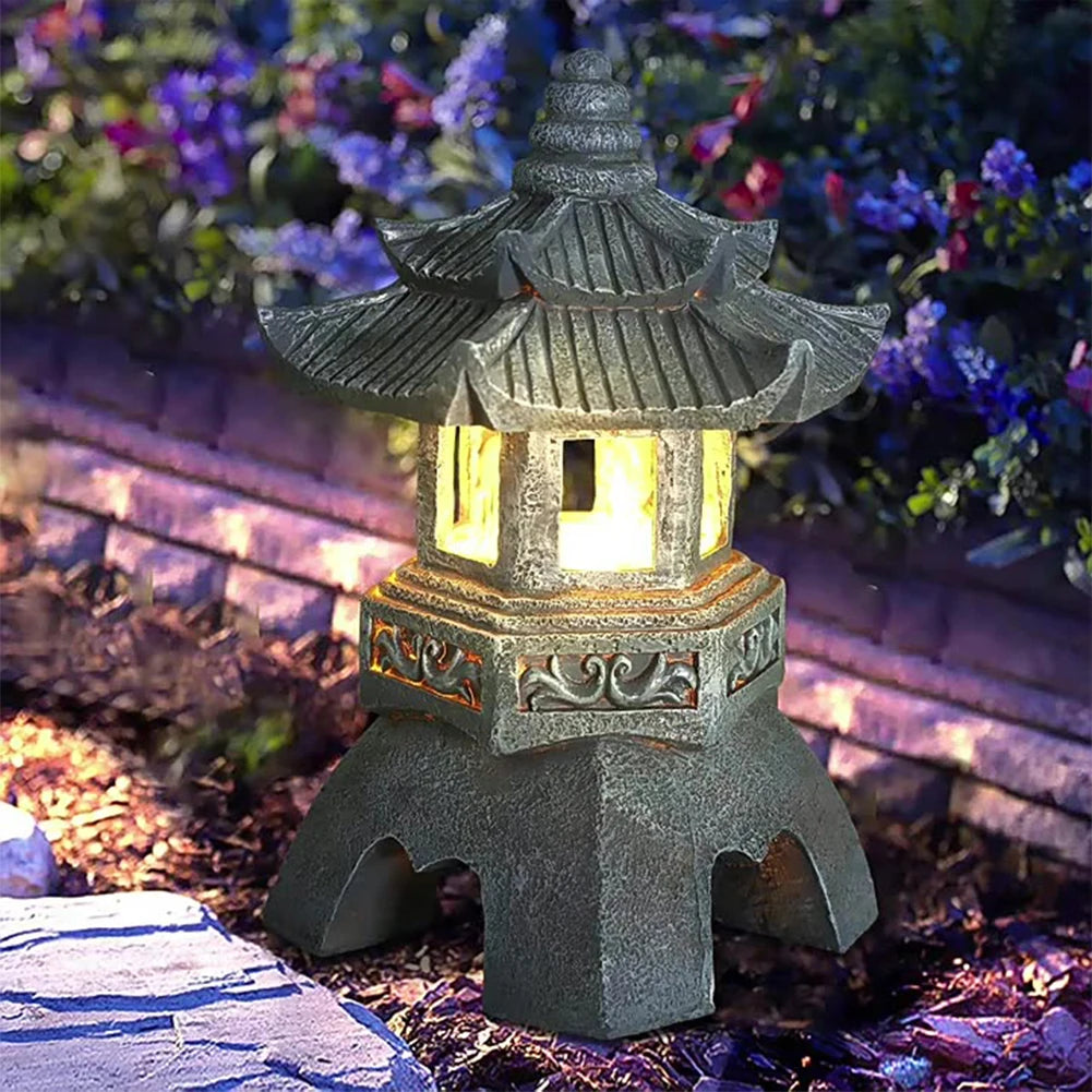 Solar Powered Zen Lighting Decor Resin