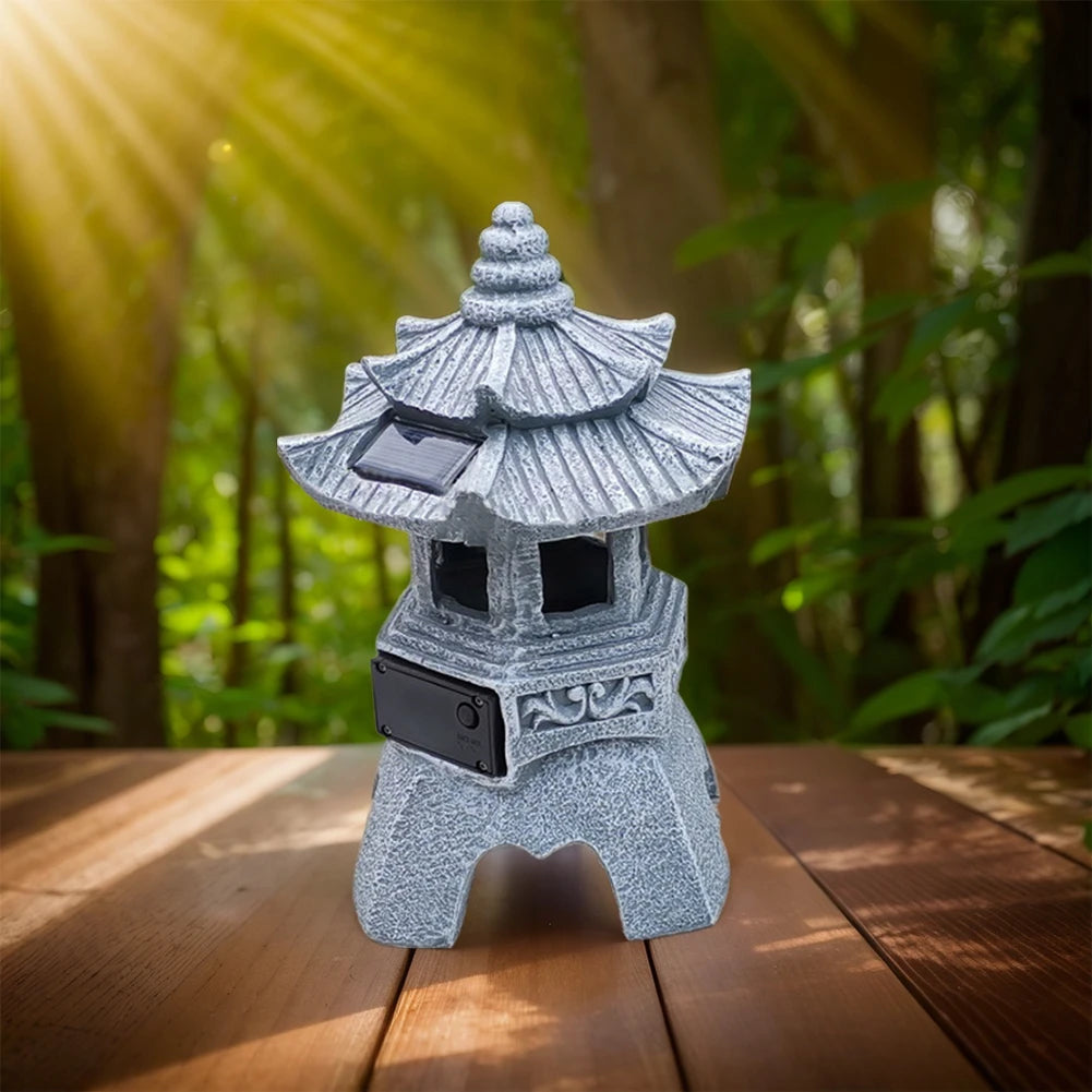 Solar Powered Zen Lighting Decor Resin