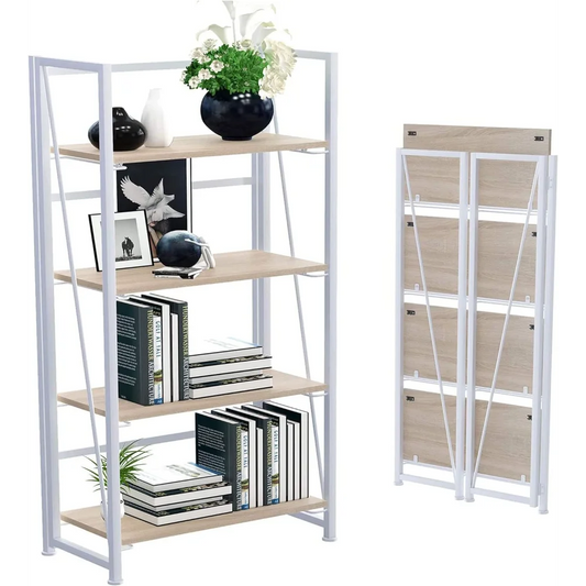 No Assembly Folding Display Shelves 4 Tiers