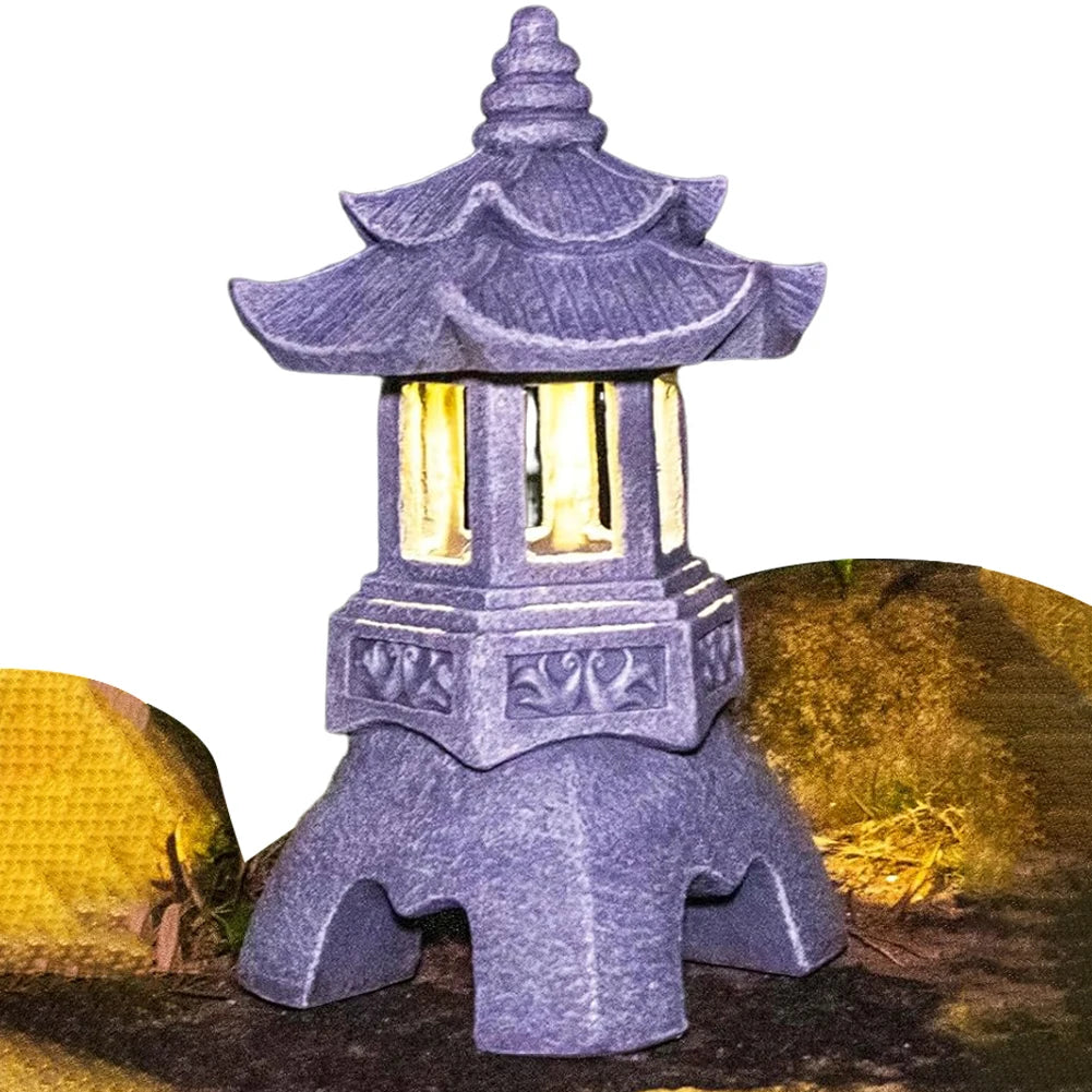 Solar Powered Zen Lighting Decor Resin